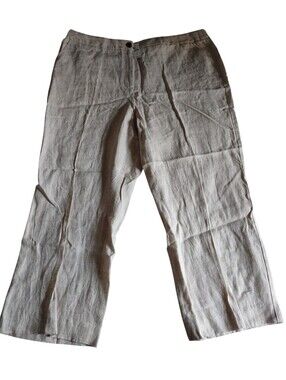 Talbots Size 18 100% Linen Pants